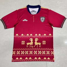 22-23 Cagliari Red Christmas Edition Fans Soccer Jersey