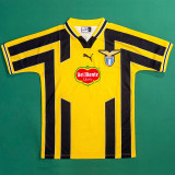 1998-1999 Lazio Away Yellow Retro Soccer Jersey