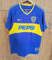 2003 Boca juniors Home Retro Soccer Jersey (背后带广告)