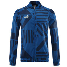 2023 New PU Royal Blue Windbreaker (风衣)
