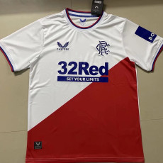 22-23 Rangers Red White Fans Soccer jersey