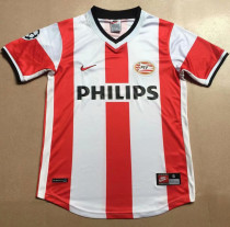 1998 PSV Home Red White Retro Soccer Jersey
