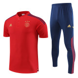 23-24 Ajax Red Polo Tracksuit