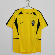 2002 Brazil Retro Home  Soccer Jersey