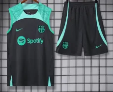23-24 BAR Green-Black Tank top and shorts suit