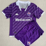 23-24 Fiorentina Home Kids Soccer Jersey