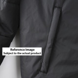 23-24 Bayern Black Hooded Cotton Coat White Edge (白色边) 棉衣