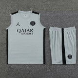 23-24 PSG Grey Tank top and shorts suit