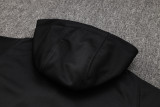 23-24 JUV Black Hoodie Jacket Tracksuit #F497