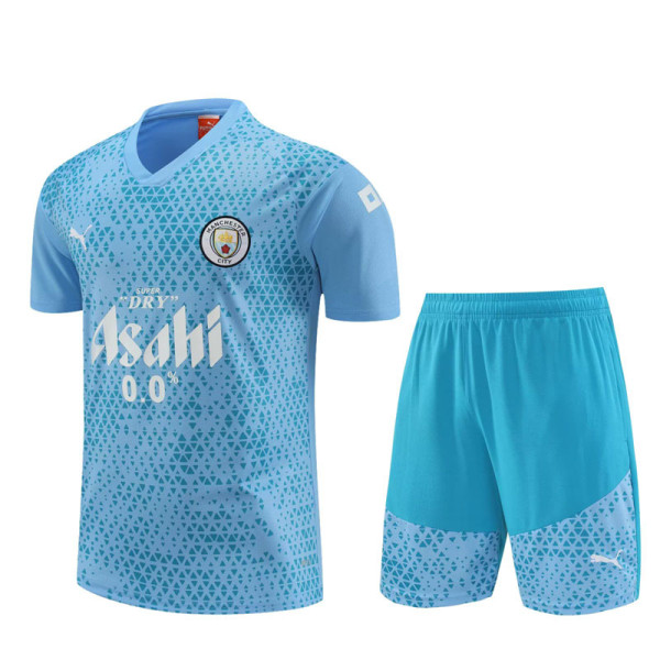 23-24 Man City Sky Blue Training Short Suit