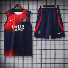 23-24 PSG Red Tank top and shorts suit