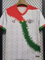 23-24 Burkina White Fans Soccer Jersey