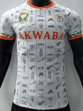 23-24 Cote d'Ivoire White Player Version Training Shirts ''AKWABA''