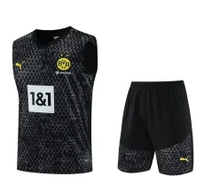 23-24 Dortmund Black Tank top and shorts suit