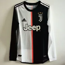 2019-2020 JUV Home Long Sleeve Retro Soccer Jersey (Player Version) (长袖)