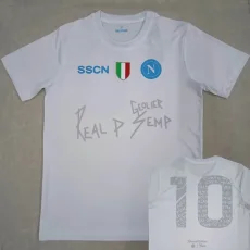 2024 Napoli #10 Commemorate White T-Shirts