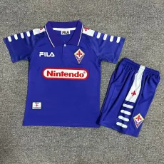 1998-1999 Fiorentina Home Kids Retro Soccer Jersey