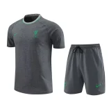 24-25 LIV Grey Training Short Suit (100%Cotton)纯棉