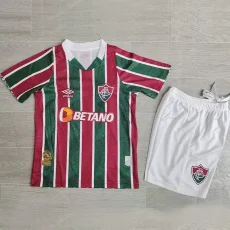 24-25 Fluminense Home Kids Soccer Jersey