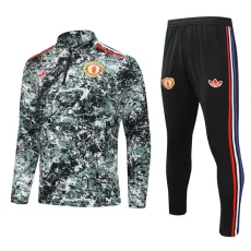 24-25 Man Utd Green Half Pull Tracksuit (半拉链)