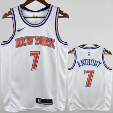 2018-19 KNICKS ANTHONY #7 White Top Quality Hot Pressing NBA Jersey