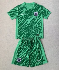 24-25 England Green GoalKeeper Kids Soccer Jersey