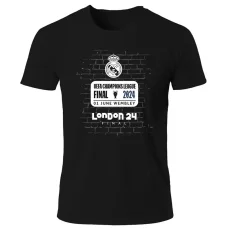 23-24 RMA Black UCL Final 2024 100%Cotton T-Shirt