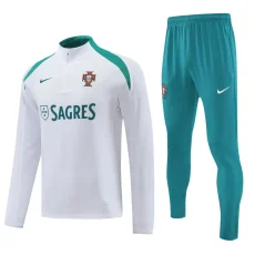 24-25 Portugal White Half Pull Tracksuit (半拉链)