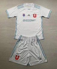 24-25 Universidad De Chile Away Kids Soccer Jersey 浅蓝边