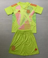 24-25 Germany Fluorescent Yellow GoalKeeper Kids Soccer Jersey
