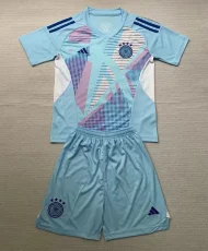 24-25 Germany Blue GoalKeeper Kids Soccer Jersey