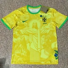 24-25 Brazil Special Edition Yellow Training Soccer Jersey 耶稣