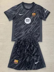 24-25 BAR Black Goalkeeper Kids Soccer Jersey