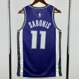 22-23 Kings SABONIS #11 Purple Top Quality Hot Pressing NBA Jersey