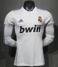 2010-2011 RMA Home Player Version 长袖球员 Long Sleeve Retro Soccer Jersey