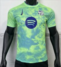 24-25 BAR Pink Green Special Edition Player Version Soccer Jersey
