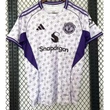 24-25 Man Utd White Purple Special Edition Fans Soccer Jersey