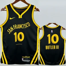 23-24 WARRIORS BUTLERIl #10 Black City Edition Top Quality Hot Pressing NBA Jersey (V领)