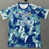 2025-26 RMA Blue Special Edition Fans Training Shirts