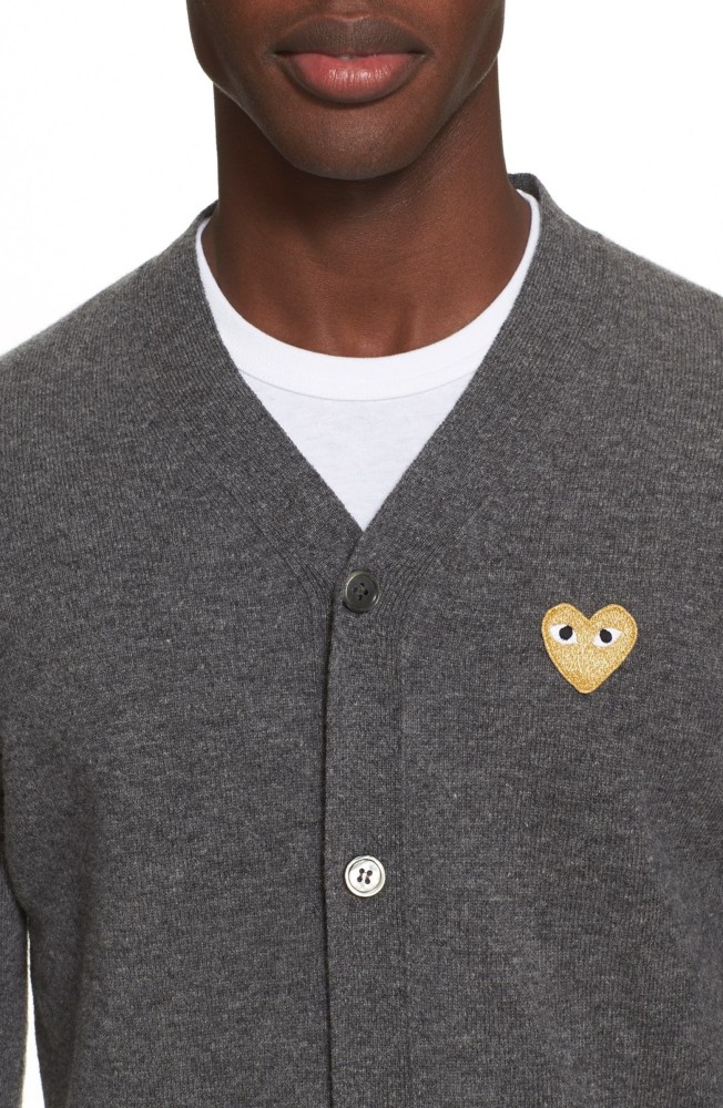 Commes des Garçons PLAY Wool V-Neck Cardigan