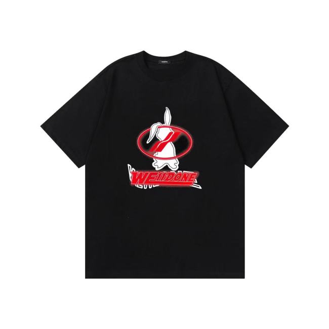 WE11DONE Rabbit Logo Tee Black