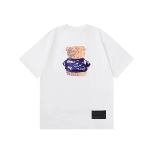 WE11DONE Teddy Bear Print Tee White