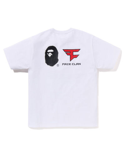 A Bathing Ape X Faze Clan Tee In White