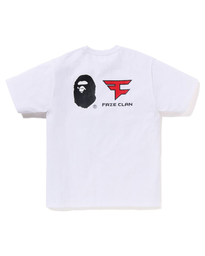 A Bathing Ape X Faze Clan Tee In White