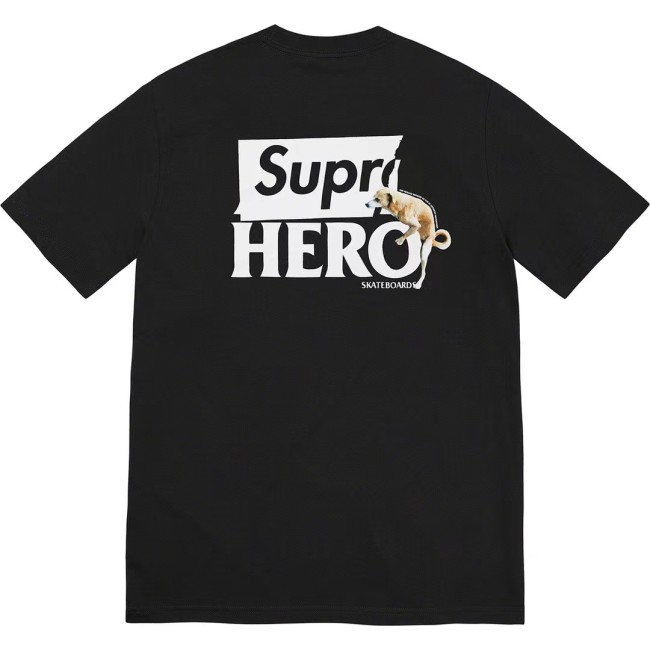 Supreme Hero Print Tee Black
