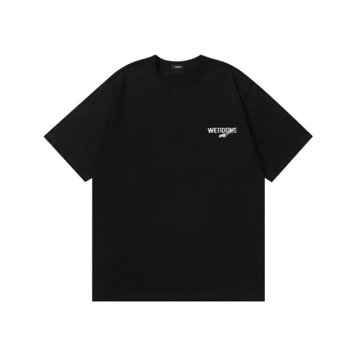 WE11DONE Wave Pattern Tee Black