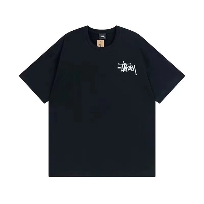 STUSSY Fallen Angel Pigment Dyed Tee In Black