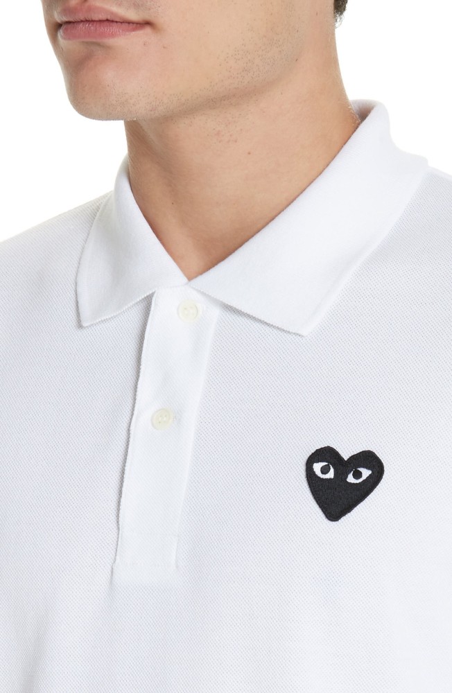 Black Heart Short Sleeve Piqué Polo