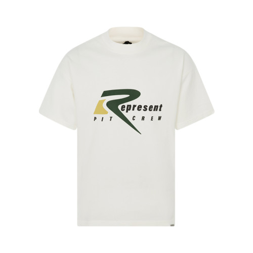 REPRESENT  PIT CREW BEIGE TEE