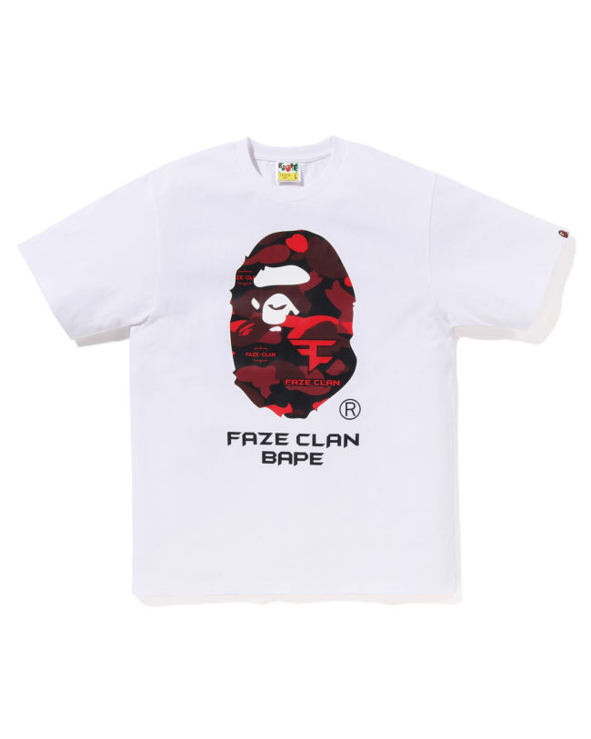 A Bathing Ape X Faze Clan Tee In White